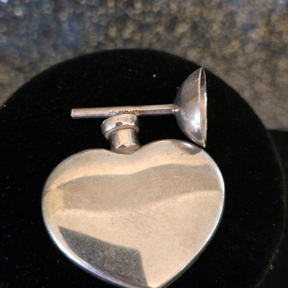 TIFFANY & CO silver heart Parfume  flask - Picture 3 of 4